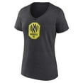 thumbnail image 2 of Women's Charcoal Nashville SC Official Logo V-Neck T-Shirt, 2 of 3