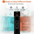 thumbnail image 5 of Costway 1500W Portable Oscillating Ceramic Tower Heater w/ Timer Remote Control Room Use, 5 of 11