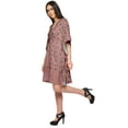 thumbnail image 4 of Moomaya Printed Beach Coverup Kimono Caftan Kaftan Swimsuit Cover Ups For Women, 4 of 6