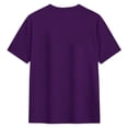 thumbnail image 6 of Zylarhe Mens Tshirt, Custom Photo T Shirt Summer Short Sleeve Tee For Picture Printing Idea Cool Comfortable Casual Wear Dark Purple XL, 6 of 7