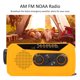 thumbnail image 3 of Radio de emergencia ANGGREK 038S meteorológica manivela solar AM FM NOAA 2000 mAh, 3 of 9