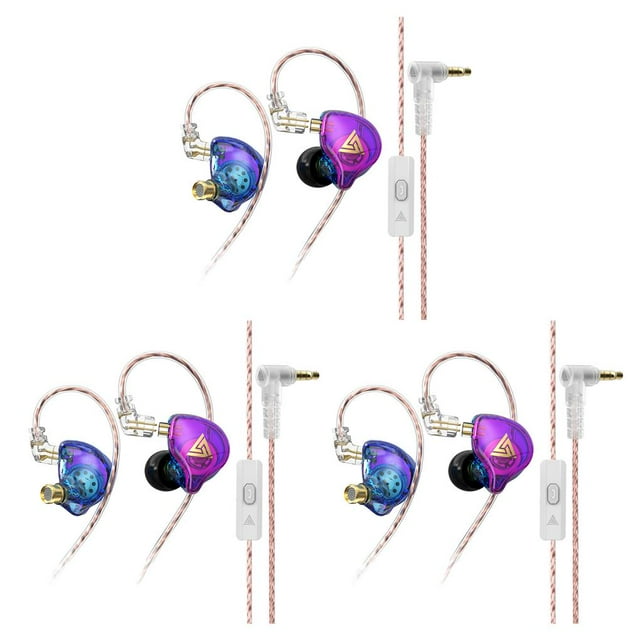 Xingzhi AK6 PLUS Écouteurs Filaires Oreillette à Réduction de Bruit Mains Libres Casque Coloré avec Micro 3 Ensembles