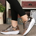 thumbnail image 3 of Tawop Womens Shoes Women's Ladies Wedges Sneakers Sequins Shoes Fashion Girls Sport Shoes Gold Size 5.5, 3 of 9