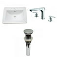 thumbnail image 1 of American Imaginations 21-in. W 3H8-in. Ceramic Top Set In White Color - Overflow Drain Incl. AI-29760, 1 of 9