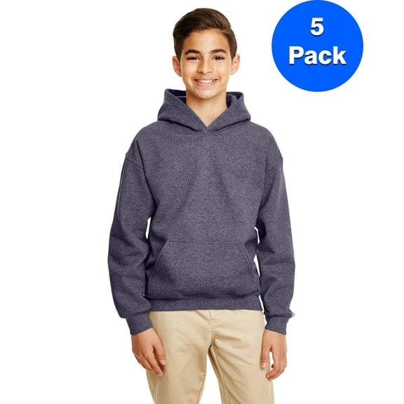 Boys 7.75 oz. Heavy Blend? 50/50 Hood 5 Pack