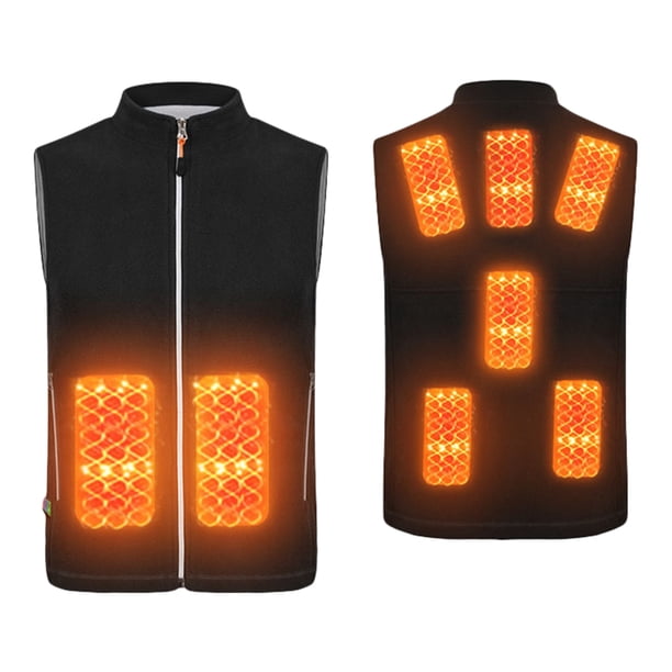 Chaleco Calefactor Eléctrico 3 Control De Temperatura Del Engranaje 8 Zona De Calefacción Chaleco Ligero De Calefacción Para Hombres Mujeres Camping Senderismo Pesca Kearding HA046883-01