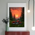 thumbnail image 2 of Diamond Art Kit for Adults, Motorcycle Sunset Forest Scenery Diamond Painting for Adults Beginners, DIY Diamond Art Painting Kits, 5D Diamond Painting Crafts for Home Decor 12x16 Frameless, 2 of 7