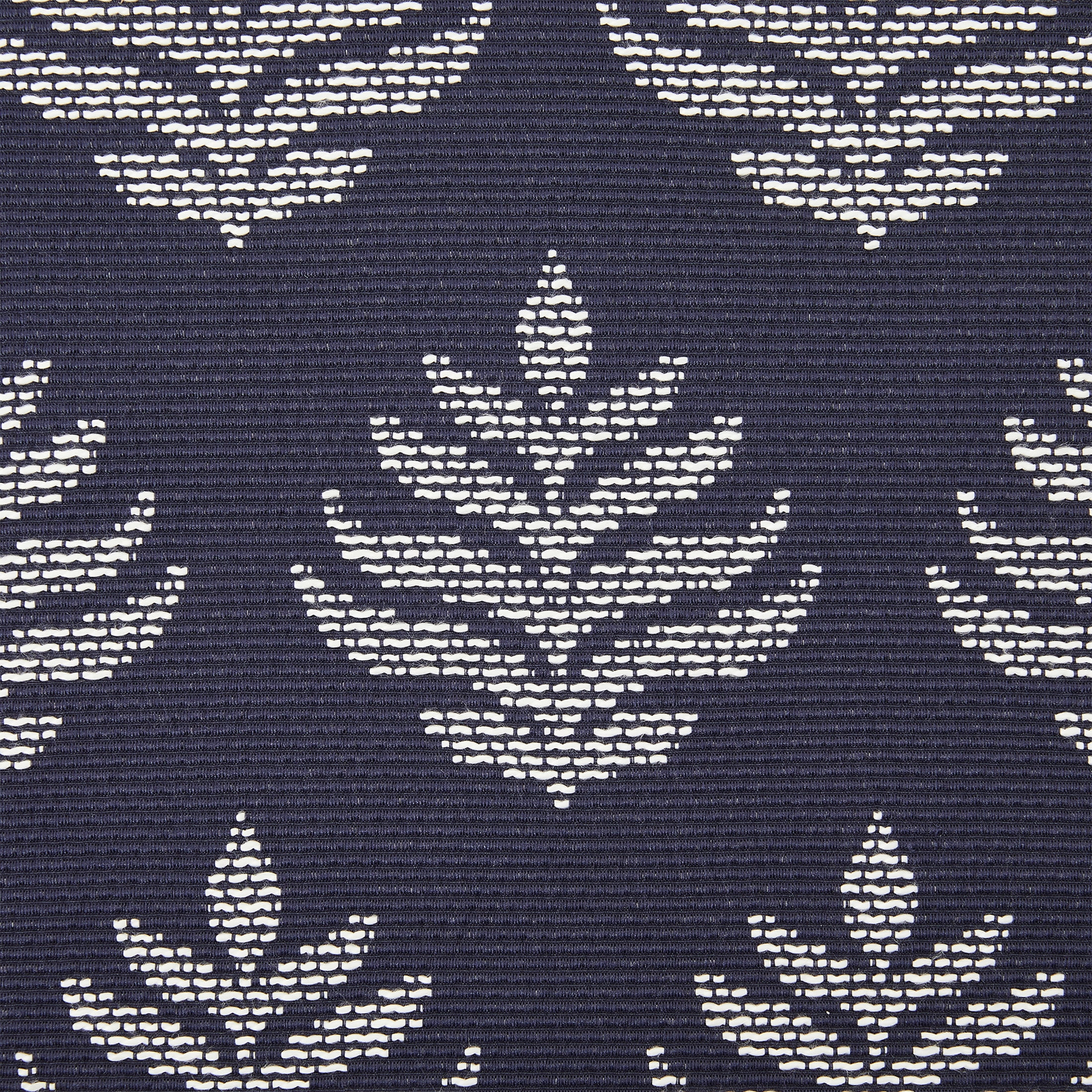 (2 pack) Better Homes & Gardens Rowan 3-Piece Indigo Blue Jacquard Kitchen Curtain Set