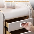 thumbnail image 4 of 2PCS Rectangular Recessed Concealed Handles, Embedded Design Sliding Door Handle with Screws, Stainless Steel Cabinet Pulls for Wardrobe Drawer (White-86mm), 4 of 5