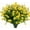 Yellow, variant on Artificial Flowers, Fake Artificial Greenery UV Resistant No Fade Faux Plastic Plants for Wedding Bridle Bouquet Indoor Outdoor Home Garden Kitchen Office Table Vase 8PCS