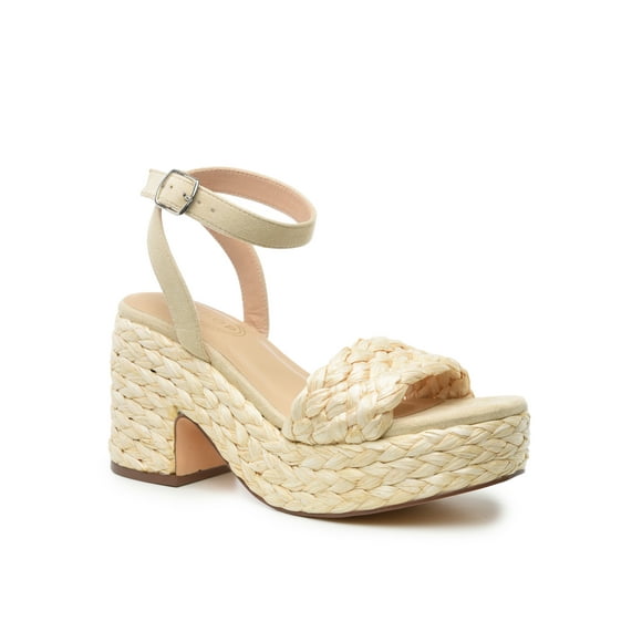 Scoop Women's Raffia Platform Sandals