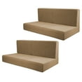 thumbnail image 5 of Nishiyuenyi Cushion Covers Stretch RV Couch Covers Backrest Covers Soft Seat Covers brown, 5 of 8