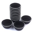 thumbnail image 2 of Eoonfirst Mini Moldes De Papel Para Magdalenas, Vasos De Papel Para Hornear, 300 Piezas (Negro), 2 of 5