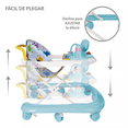 thumbnail image 5 of Andadera Musical Plegable para Bebe Juguete Educativo Interactiva AZUL, 5 of 5