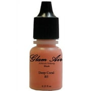 Glam Air Airbrush Blush Makeup Deep Coral for All Skin Types 0.25 fl oz.