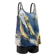 thumbnail image 4 of Women Plus Size Bathing Suits Paisley Print Two Piece Swimsuit Tankini Swimwear, 4 of 7