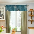 thumbnail image 3 of Yayeee Kitchen Valance Rod Pocket 54" x 18" Living Room Window Curtain, Star Map, 3 of 6