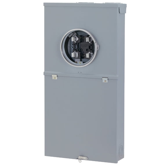 ABB TSM420CSCUP 200A MeterLoad Center • 200 Amp Outdoor Meter Socket Load Center • Combination Main Breaker • 4 Each 1 inch Breaker Spaces • Outdoor Socket • Meter Socket Integration