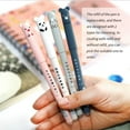 thumbnail image 3 of Gel Pen 0.35mm Writing Pen 0.35mm Gel Cartoon Smooth Stationery Supply for School Office, Blue, 4pcs, 20pcs Refills, 3 of 7