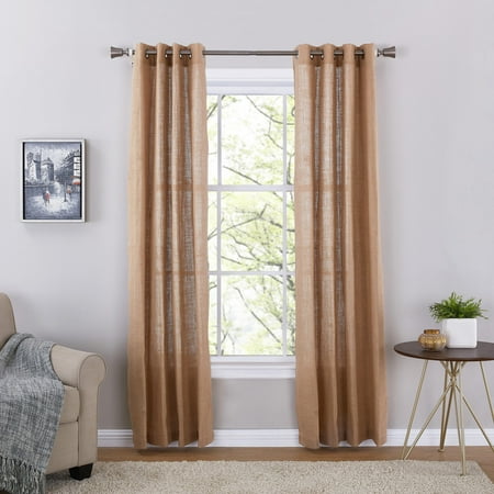 Nylon Single Panel - Better Homes & Gardens Rustic Burlap Single Window Panel