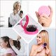 thumbnail image 5 of BEMS-4 piezas (rosa+rosa rojo+azul cielo+negro)Espejo de viaje plegable para el cabello, 5 of 5