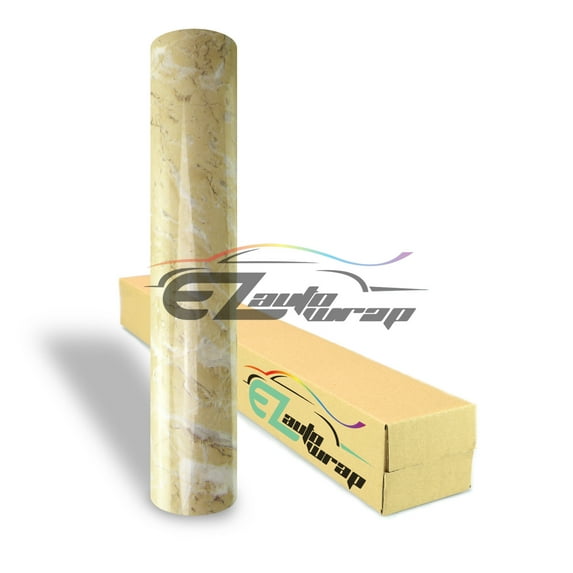 EZAUTOWRAP Gloss Faux Marble Granite Glossy Vinyl Wrap Wallpaper Sticker Decal Film Sheet Roll Counter Top Furniture Home Decoration D35