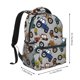 thumbnail image 2 of Disketp Color Tractor Mochila Estampada para Hombre y Mujer – Mochila Ligera Clásica con Múltiples Bolsillos para Universidad, Trabajo y Viajes-One Size, 2 of 5