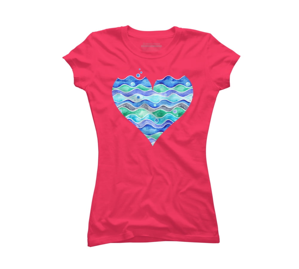 Juniors Hot Pink Graphic Tee 