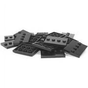 Lego Parts: Tile, Modified 3 x 4 with 4 Studs in Center - Minifigure Display Base Collector Series (PACK of 16 - Black)