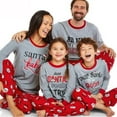 thumbnail image 1 of Gupgi Xmas Matching Family 2PCS Pajamas Set, Letter  Festive Family Sleepwear, 1 of 9