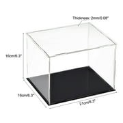 Uxcell Acrylic Clear Display Case Box Dustproof Protection Showcase Cube Collectibles Show Box 7.9x5.9x5.9inch