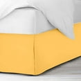 thumbnail image 3 of Soft & Durable 600-Thread Count PIMA Cotton Bed Skirt, Pleated, 20" Drop – 1-PC Queen (60" x 80") Size, Dust Ruffle/Bed Skirt, Queen, Solid Gold, 3 of 5