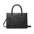 thumbnail image 1 of Bolsa Tory Burch Embossed Square Tote Black, 1 of 6