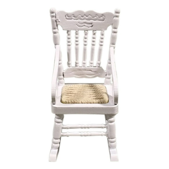 TIELUTT Miniature Rocking Chair for 1:12 Dollhouse Wooden Furniture Guys Doll Life Size Click N Play Action Figures Talking Robots by Voice for Kids 5 and up Onward Action Figures Gaming Action Figur