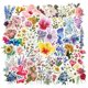 thumbnail image 1 of 50pcs/100pcs Flower Stickers Pack, Aesthetic Flower Decals Prefect For Scrapbooking, DIY Arts Crafts, Bullet Journals, Junk Journal, Planners, Laptops And Phone, 1 of 5