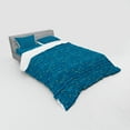 thumbnail image 2 of Ambesonne Nautical Bedding Set 4 Pcs, Minimal Fish Waves, Queen, Turquoise, 2 of 2