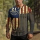 thumbnail image 4 of Ceisia Men's 9/11 Memorial Print Long Sleeve Henley Top Patriotic Casual Commemorative Shirt for All Seasons Multicolor M Gifts, 4 of 8