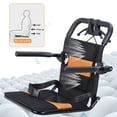thumbnail image 4 of Foldable Transport Wheelchair for Adults & Seniors, 15.75 Inch Wide Seat, Lightweight Aluminum Frame, All-Terrain Wheels with Shock Absorber, Airplane Friendly Portable Wheelchair for Travel, 4 of 7