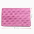 thumbnail image 4 of Pet Gift! Cat Litter Mat Cat Litter Trapping Mat, Honeycomb Double Layer Design, Urine and Water Proof Material, Scatter Control, Less Waste，Easier to Clean,Washable, 4 of 5