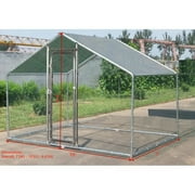 Chicken Coop Outlet Deluxe Large Metal 7x10 ft Chicken Coop Backyard Hen House Cage Run Outdoor Cage