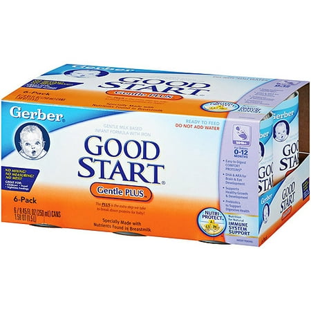 Nestle Gerber Gentle Plus Infant Formula, 6 ea