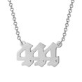 thumbnail image 1 of Uds colgante de collar con número de Ángel collar de acero inoxidable chapado en oro/plata Wmkox8yi sjalhkljlk5951, 1 of 1