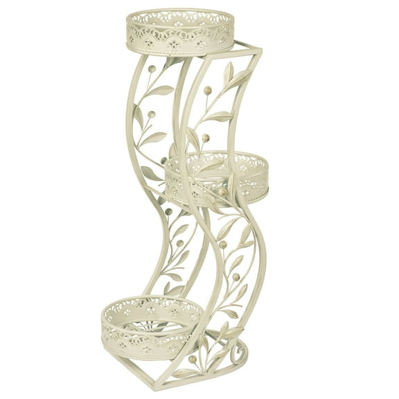 Catarina Plant Stand Ivory 18” x 11.5” x 33.5”