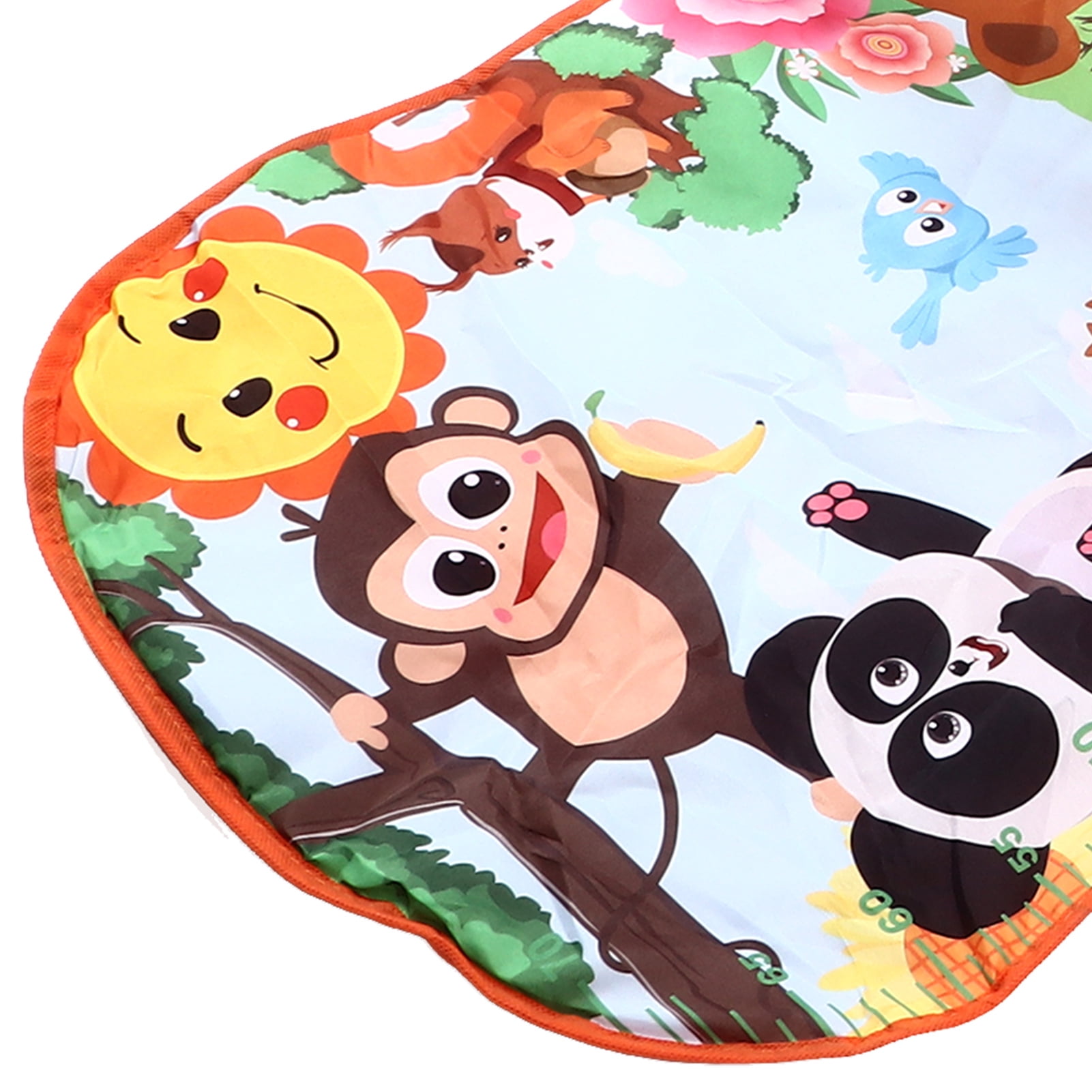 Yajisi Baby Gyms Play Mats Musical Learning Walker Multi Functional Piano Gym Activity Mats Red Forest Theme Interactive Newborn Fitness Equipment Toy For Infant Toddler (16.14 in / 41 cm)