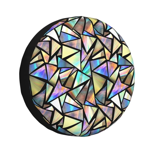 Balery Colored Glass Cubiertas para Neumáticos - Protector Resistente para Neumáticos de Camioneta, SUV, Remolque, Camper y RV-15 inch