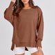 thumbnail image 1 of Sudadera Sudadera con cuello redondo para mujer, sudadera informal de manga larga, jerséis holgados, Tops Kuymtek Café T XXL para Mujer, 1 of 6