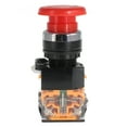 thumbnail image 5 of Shopcorp Mushroom Head Emergency Push Button for Home or Industrial Equipment and Mount Panels in Operating Rooms and Distribution Boxes, Stay-put (1 Red), 5 of 7