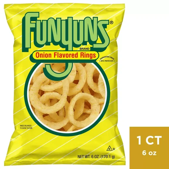 Funyuns Onion Flavored Rings 6oz (Pack of 4)