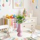 thumbnail image 4 of Arreglo Floral Artificial con Tallos Decorativos de Mariposas de Pascua de 122 Cm | Jarrón de Plástico Morado, Blanco, Rosa y Azul para Pascua | Decoración de Mesa Primaveral para El Hogar, Bodas y F, 4 of 6