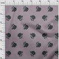 thumbnail image 3 of oneOone Silk Tabby Gray Fabric Floral Craft Projects Decor Fabric Printed By The Yard 42 Inch Wide, 3 of 4